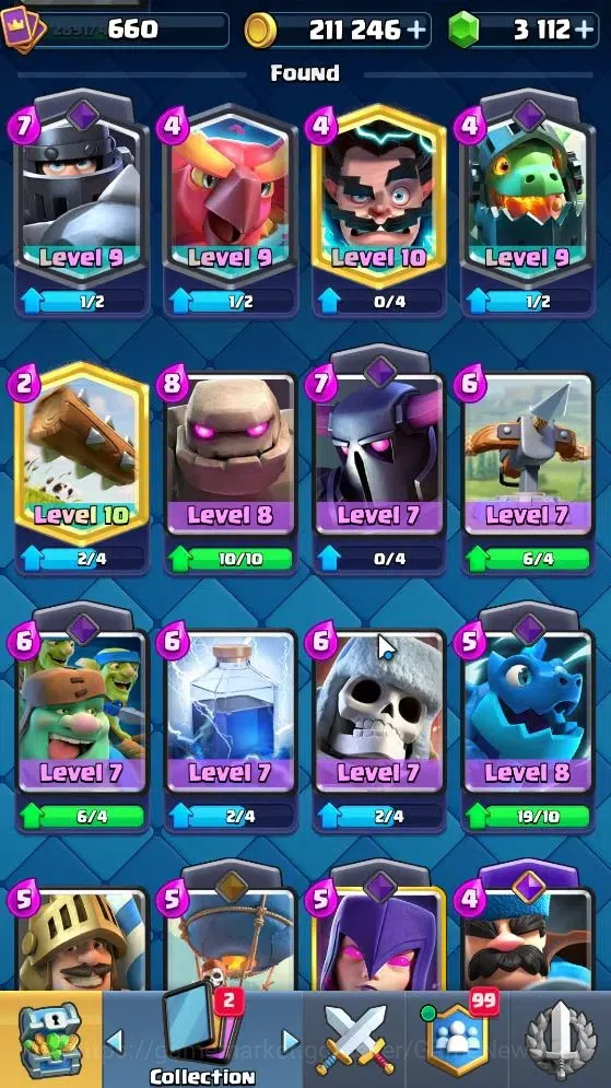 Clash Royale Accounts KTL 10|Trophy 3212|Card 52|1 Hero 3 EVO 10 Epic 20 image 16