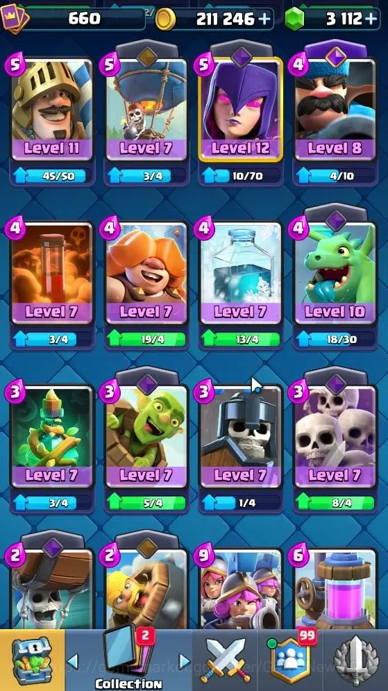 Clash Royale Accounts KTL 10|Trophy 3212|Card 52|1 Hero 3 EVO 10 Epic 20 image 17