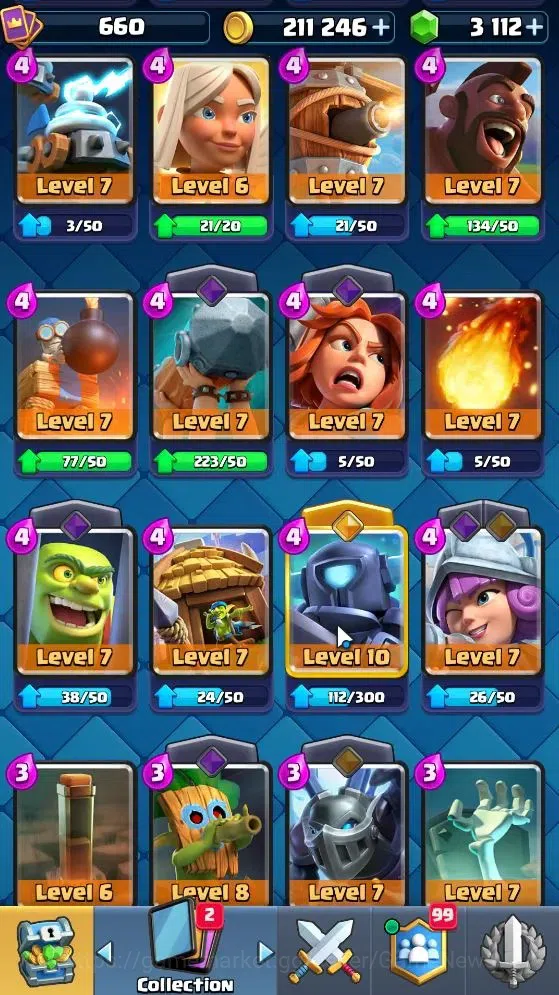 Clash Royale Accounts KTL 10|Trophy 3212|Card 52|1 Hero 3 EVO 10 Epic 20 image 19