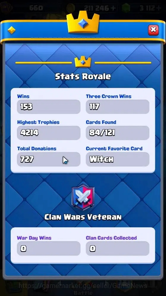 Clash Royale Accounts KTL 10|Trophy 3212|Card 52|1 Hero 3 EVO 10 Epic 20 image 7
