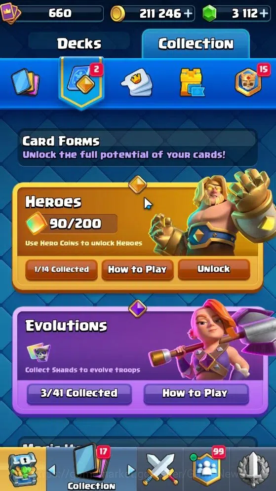 Clash Royale Accounts KTL 10|Trophy 3212|Card 52|1 Hero 3 EVO 10 Epic 20 image 9