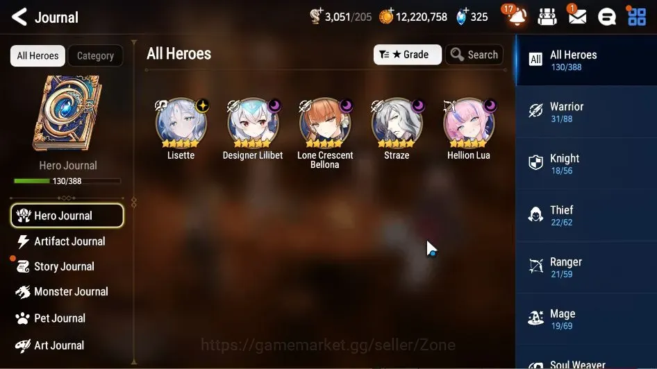 Epic Seven Accounts Starter Global Unverif|Fresh Starter|5ML(Straze,Lisette,D.Lilibet,H.Lua,LC.Bellona)|Theater 1