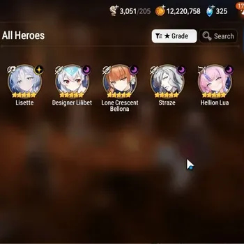 Epic Seven Accounts Starter Global Unverif|Fresh Starter|5ML(Straze,Lisette,D.Lilibet,H.Lua,LC.Bellona)|Theater