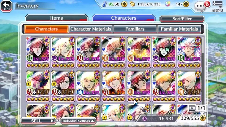 Bleach: Brave Souls Accounts High-End GLOBAL|1,2M BP+Fresh SIDE Story|13 1