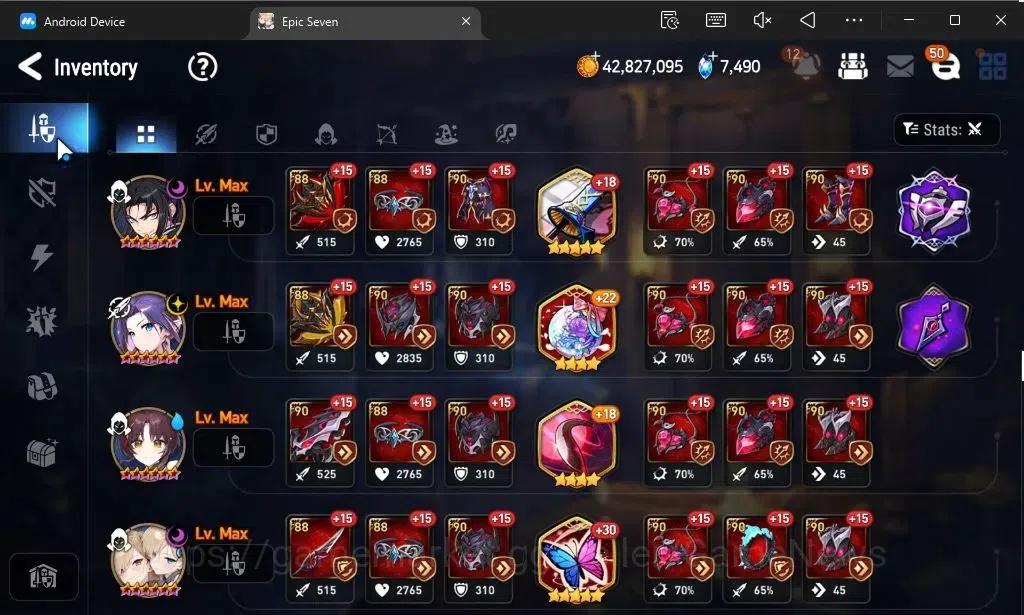 Epic Seven Accounts GLOBAL Unverif|New Era|19 ML(Rhianna and Luciella, image 11