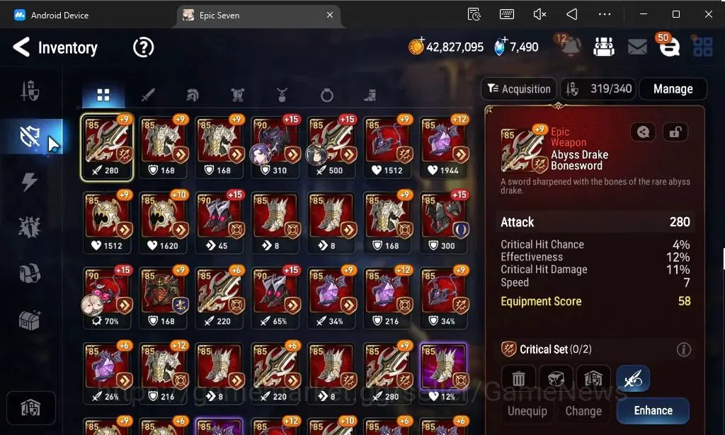 Epic Seven Accounts GLOBAL Unverif|New Era|19 ML(Rhianna and Luciella, image 12
