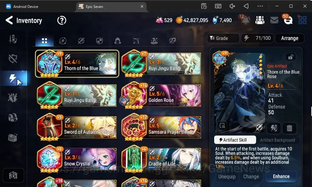 Epic Seven Accounts GLOBAL Unverif|New Era|19 ML(Rhianna and Luciella, image 13