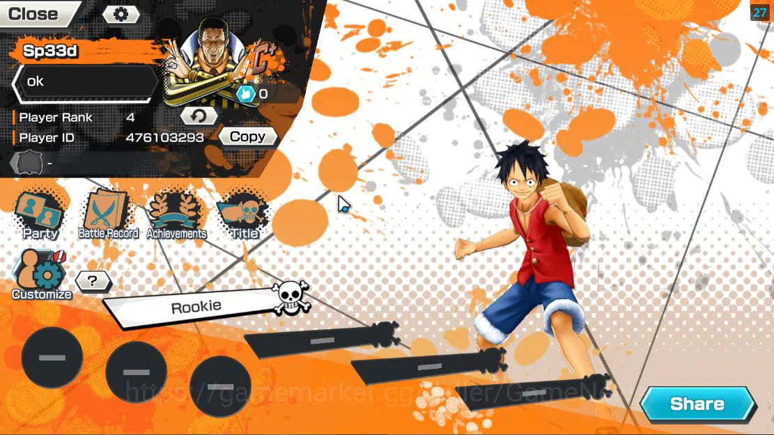 One Piece Bounty Rush Accounts Global|6 EX|4Emperor Teach,5Elder Saturn,FilmZ Zep image 2