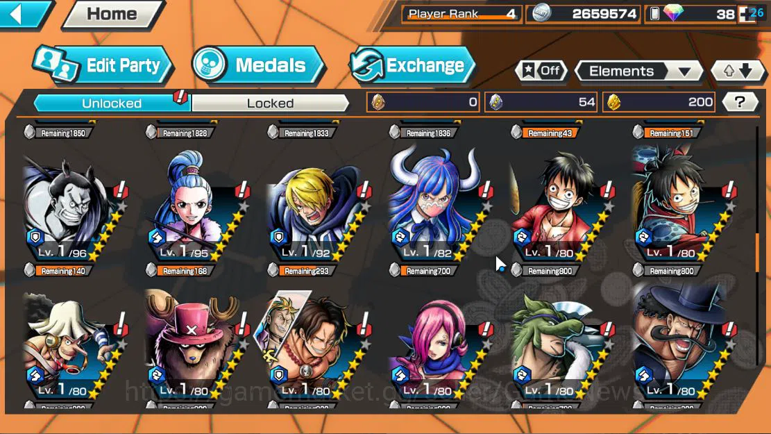 One Piece Bounty Rush Accounts Global|6 EX|4Emperor Teach,5Elder Saturn,FilmZ Zep image 6