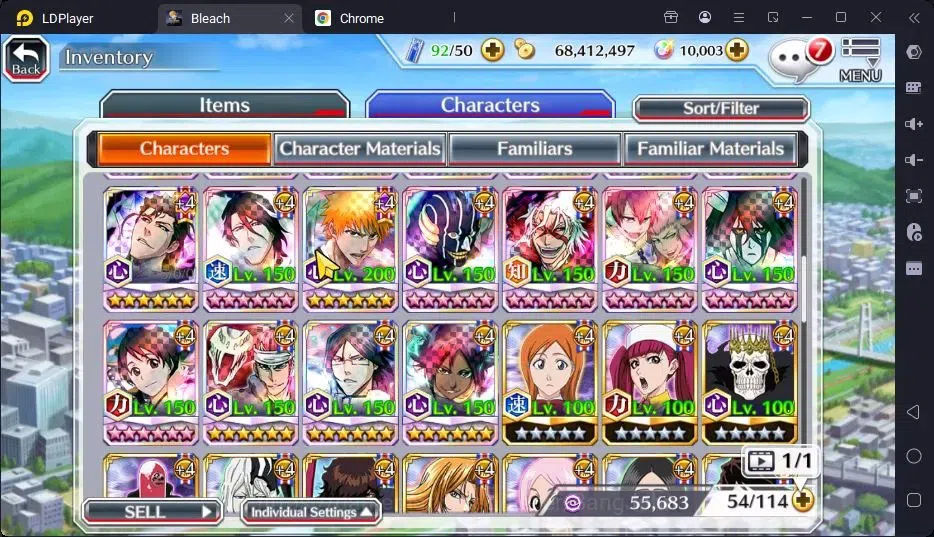 Bleach: Brave Souls Accounts Starter GLOBAL | 10K Orb + fresh Story |Ichigo 8TH,Zangetsu Speed,UlquioraTheHidden,Aizen 11