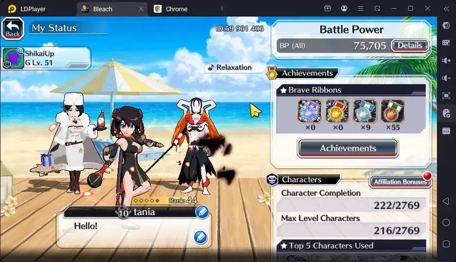 Bleach: Brave Souls Accounts Starter GLOBAL | 10K Orb + fresh Story |Ichigo 8TH,Zangetsu Speed,UlquioraTheHidden,Aizen 2