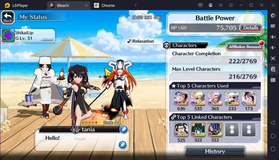 Bleach: Brave Souls Accounts Starter GLOBAL | 10K Orb + fresh Story |Ichigo 8TH,Zangetsu Speed,UlquioraTheHidden,Aizen 3