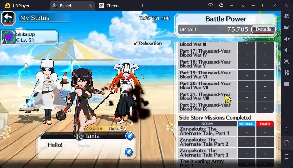 Bleach: Brave Souls Accounts Starter GLOBAL | 10K Orb + fresh Story |Ichigo 8TH,Zangetsu Speed,UlquioraTheHidden,Aizen 5