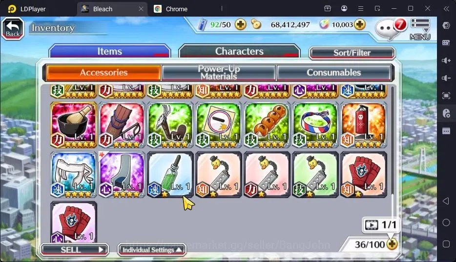 Bleach: Brave Souls Accounts Starter GLOBAL | 10K Orb + fresh Story |Ichigo 8TH,Zangetsu Speed,UlquioraTheHidden,Aizen 7