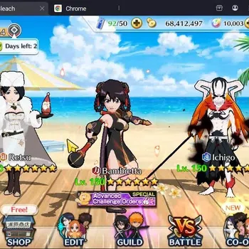 Bleach: Brave Souls Accounts Starter GLOBAL | 10K Orb + fresh Story |Ichigo 8TH,Zangetsu Speed,UlquioraTheHidden,Aizen
