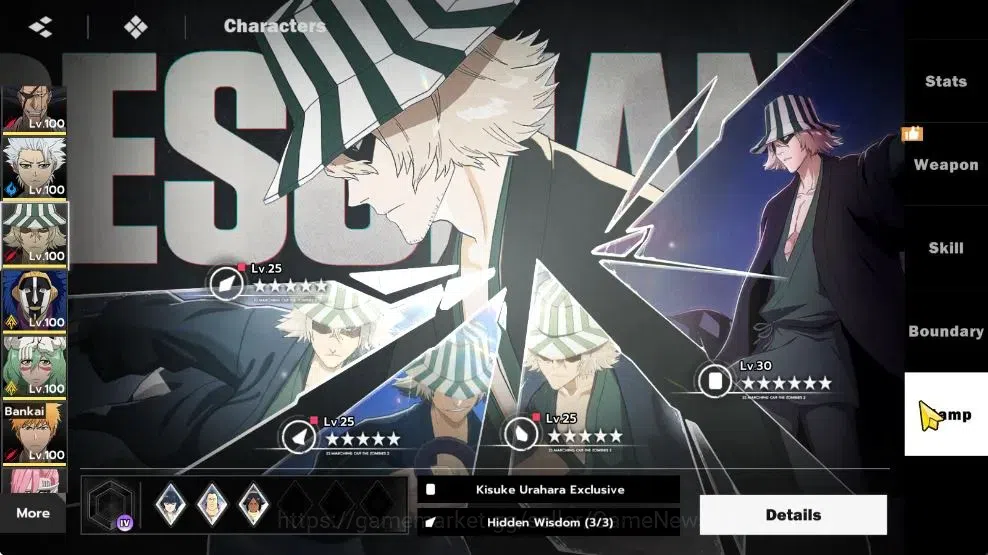 BLEACH: Soul Resonance Accounts NuverseSEA|LV 77|15 SSR [AizenB1,ToshiroB1,Gin,May image 20
