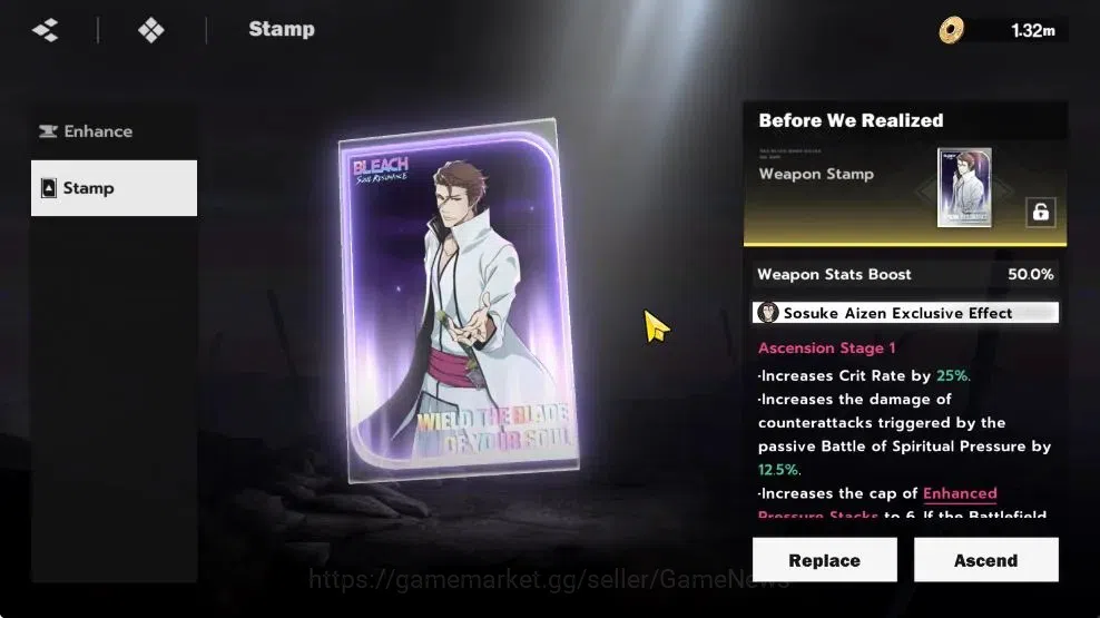 BLEACH: Soul Resonance Accounts NuverseSEA|LV 77|15 SSR [AizenB1,ToshiroB1,Gin,May image 4