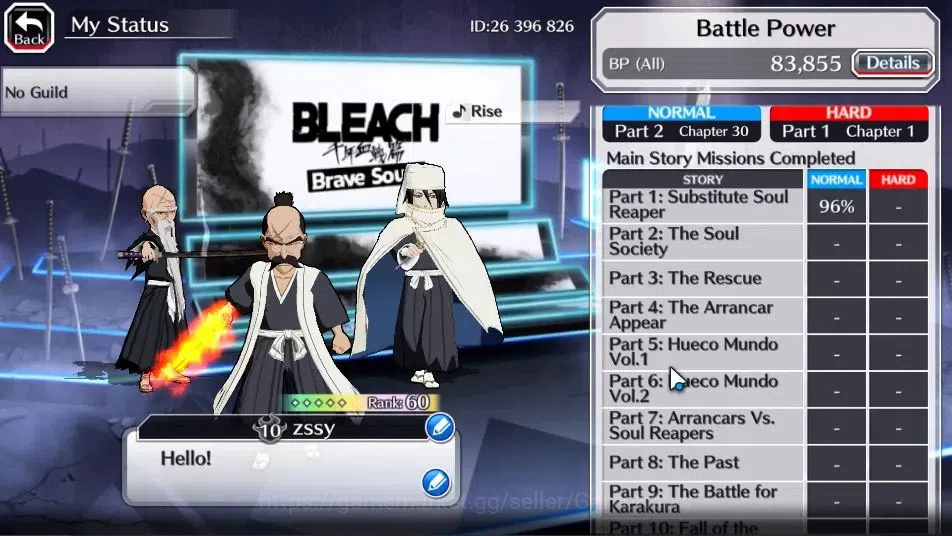 Bleach: Brave Souls Accounts [GLOBAL]20K Orbs+Fresh All Story|Lv200(TYBW24 Byak image 4