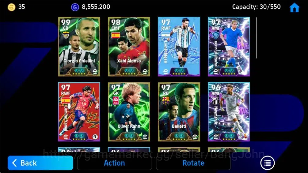 eFootball Accounts Mobile|PW 3165|Giogio Chlellini Epic,Xabi Alonso E image 4