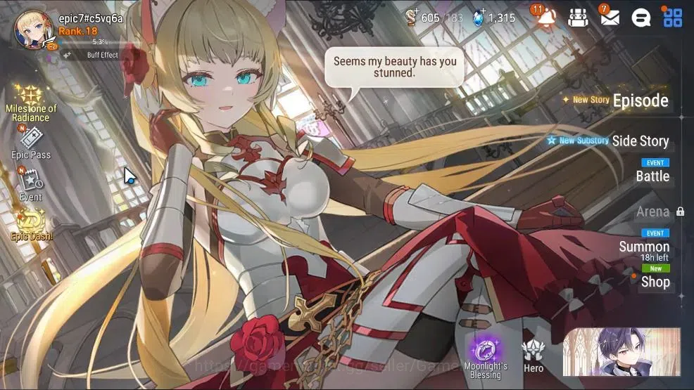 Epic Seven Accounts GLOBAL UnVerif|New Era|2 ML(Rhiana&Luciel,BW ISeri image 1