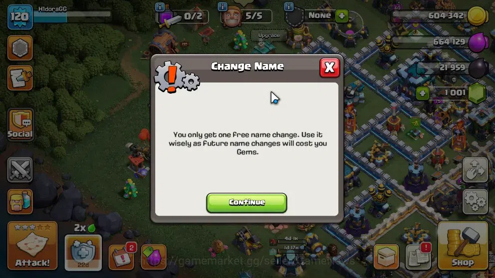 Clash of Clans Accounts High-End LV 120|TH 13-BH 6|HH 7|LimitedSkin|BK 50 AQ 50 GW 23 MP 50 RC 16 BM 4 |1001 Gems|CN 18