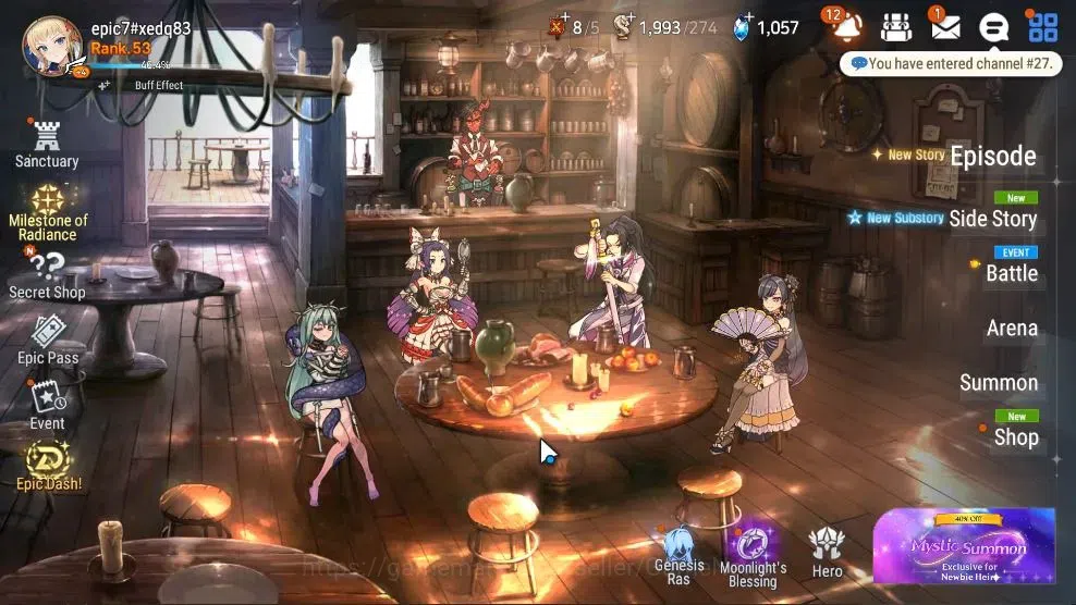 Epic Seven Accounts High-End GLOBAL UnVerif|NewEra|8 ML(Belian,ZIO,Dark Corverus,Etc)+Setsuka,Saria,landy,Etc|AUTO W 1