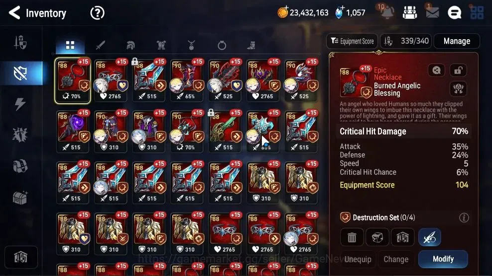 Epic Seven Accounts High-End GLOBAL UnVerif|NewEra|8 ML(Belian,ZIO,Dark Corverus,Etc)+Setsuka,Saria,landy,Etc|AUTO W 17