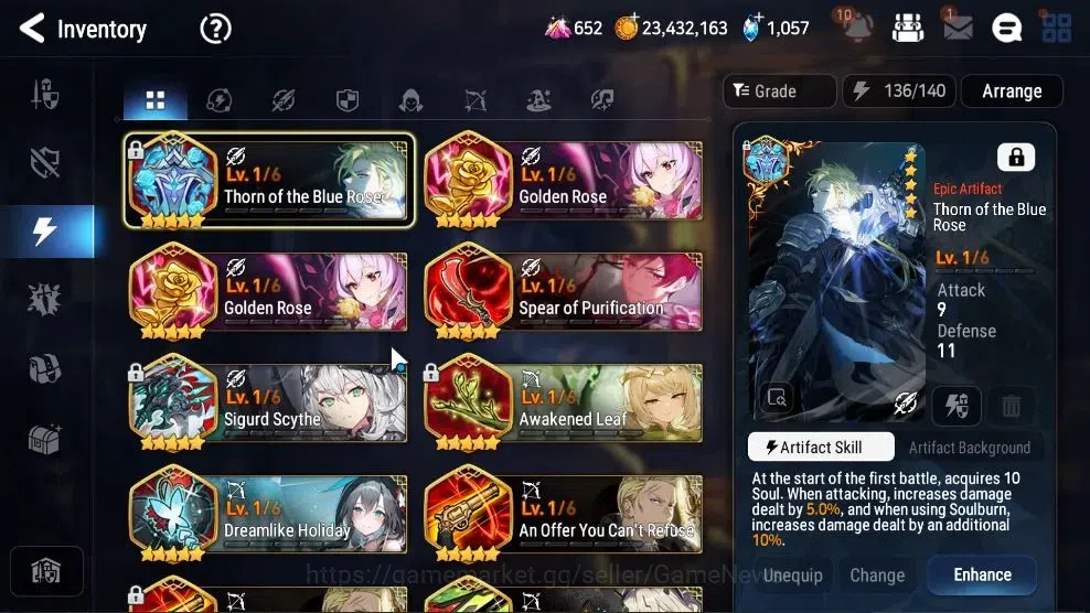 Epic Seven Accounts High-End GLOBAL UnVerif|NewEra|8 ML(Belian,ZIO,Dark Corverus,Etc)+Setsuka,Saria,landy,Etc|AUTO W 18