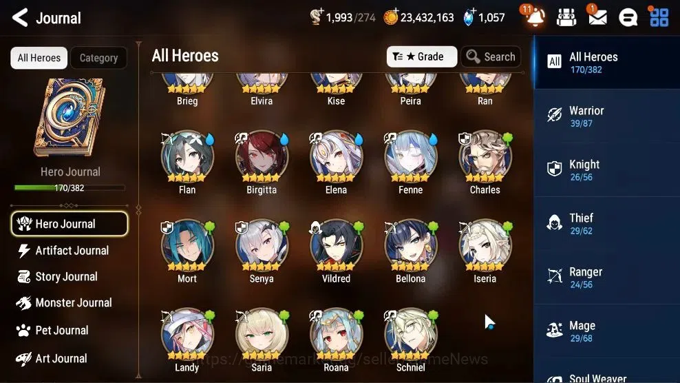 Epic Seven Accounts High-End GLOBAL UnVerif|NewEra|8 ML(Belian,ZIO,Dark Corverus,Etc)+Setsuka,Saria,landy,Etc|AUTO W 8
