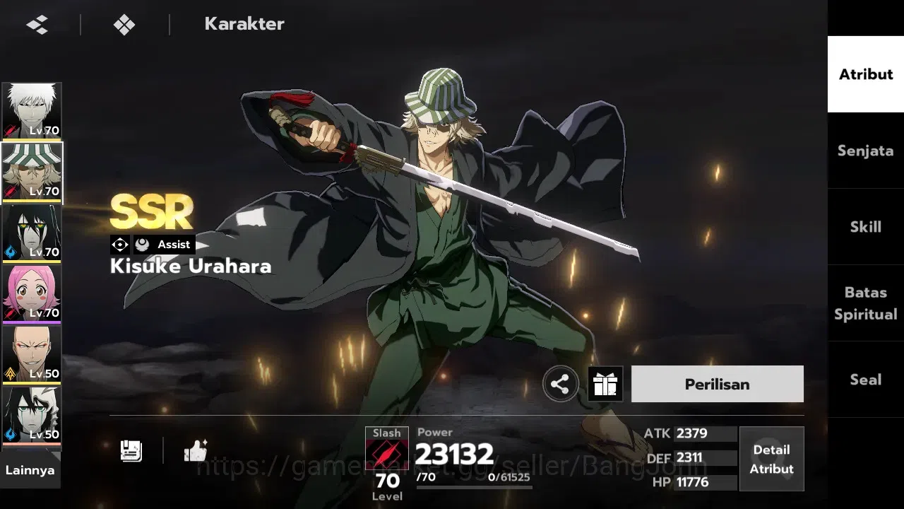 BLEACH: Soul Resonance Accounts Nuverse SEA | Lvl 54 | 5 SSR Seal 2 (Ulquiora 1/6, White Ichigo, Urahara 1/6, Ikkaku 16