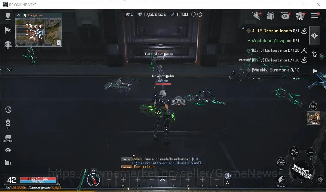 RF Online Next Accounts Starter Anka 2 | Lvl 42 | 21k CP + 17M Credit | Fr image 2