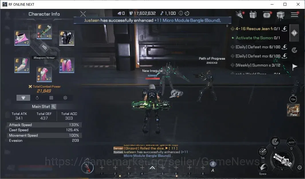 RF Online Next Accounts Starter Anka 2 | Lvl 42 | 21k CP + 17M Credit | Fr image 3