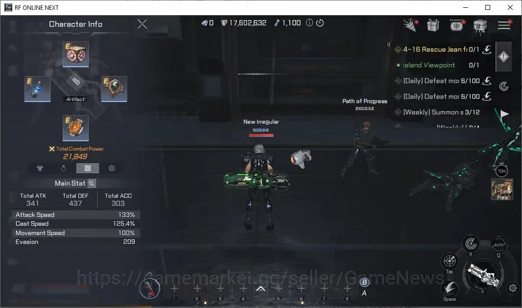 RF Online Next Accounts Starter Anka 2 | Lvl 42 | 21k CP + 17M Credit | Fr image 5