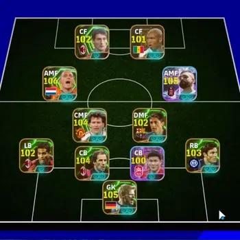eFootball Accounts Legends & Iconic Players Android|18 Epic Wesley Sneijder,Oliver Kahn,Franco Baresi,Bryan Robson,Javier