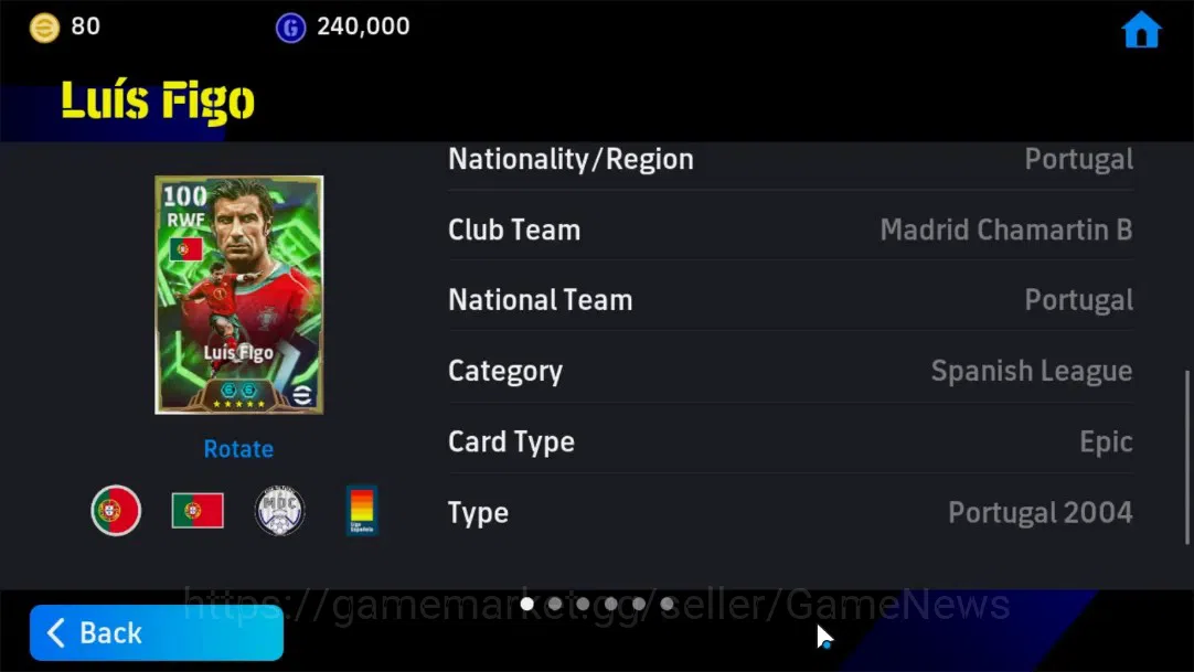eFootball Accounts Android|Epic Luis Figo,Francesco Totti,Highlight-S image 10