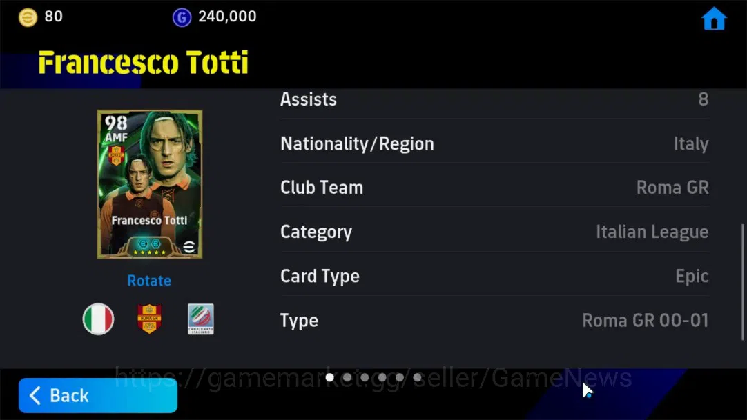 eFootball Accounts Android|Epic Luis Figo,Francesco Totti,Highlight-S image 14