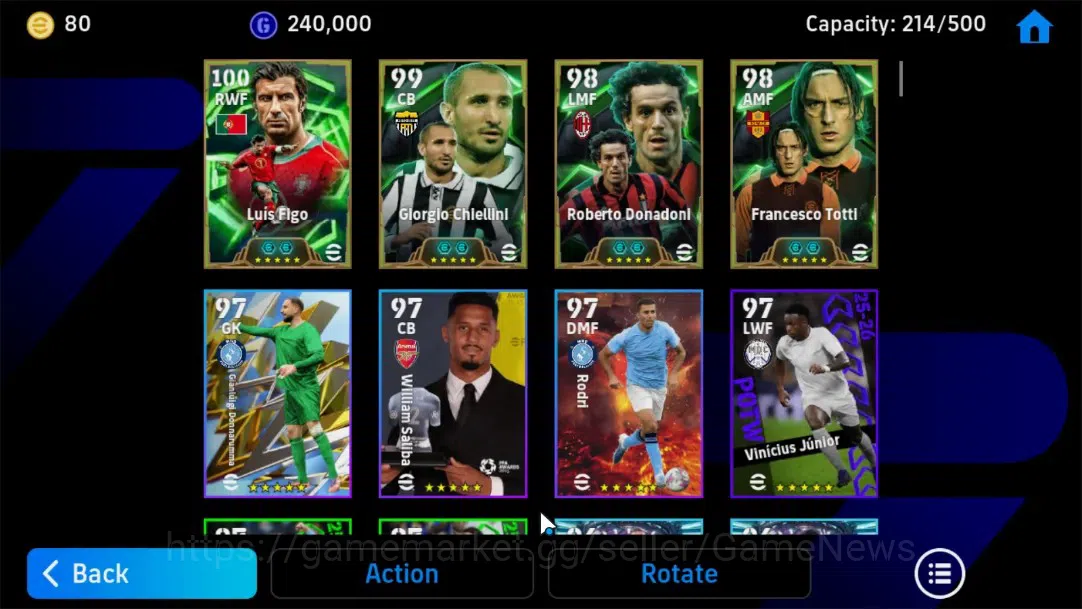 eFootball Accounts Android|Epic Luis Figo,Francesco Totti,Highlight-S image 5