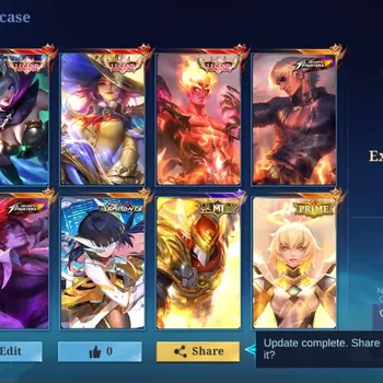 Mobile Legends: Bang Bang Accounts Collector Global|448 Skin|Exalted|LEGEND Miya Lesley Valir,KOF Gusion Chou,Aspirants