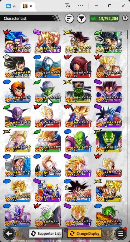 Dragon Ball Legends Accounts Global | Lv 148 | 13.7M Power| 5 CC | 1 UL| 3 LR|U image 13