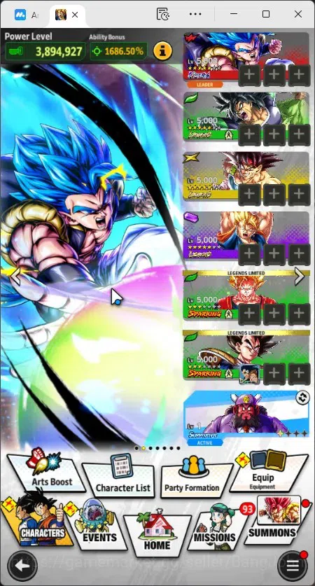 Dragon Ball Legends Accounts Global | Lv 148 | 13.7M Power| 5 CC | 1 UL| 3 LR|U image 14