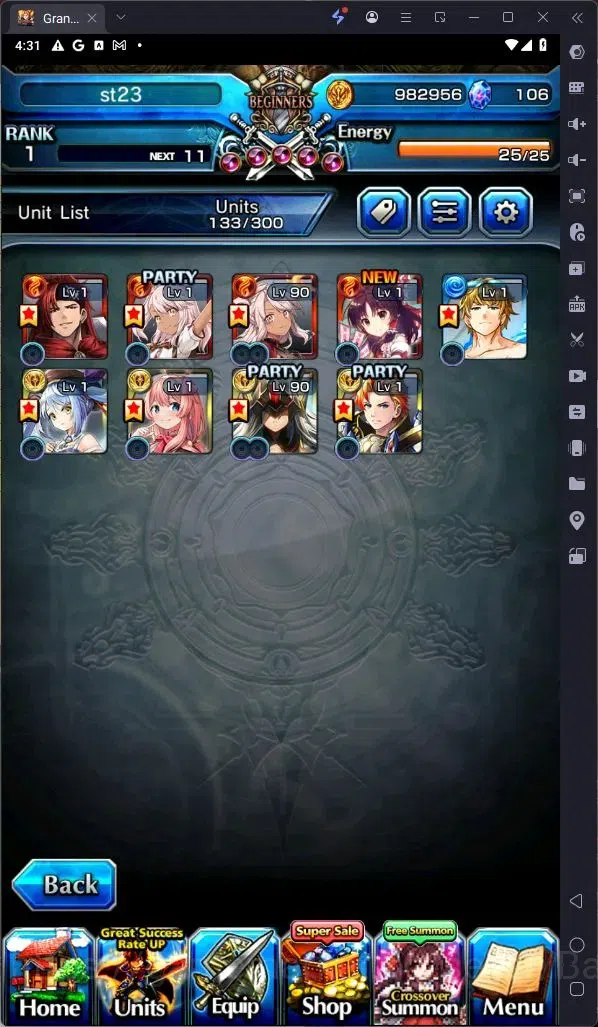 Grand Summoners Accounts Global | Rank 1 | Lvl 90 Chloe, Lvl 90 Misette | D image 2