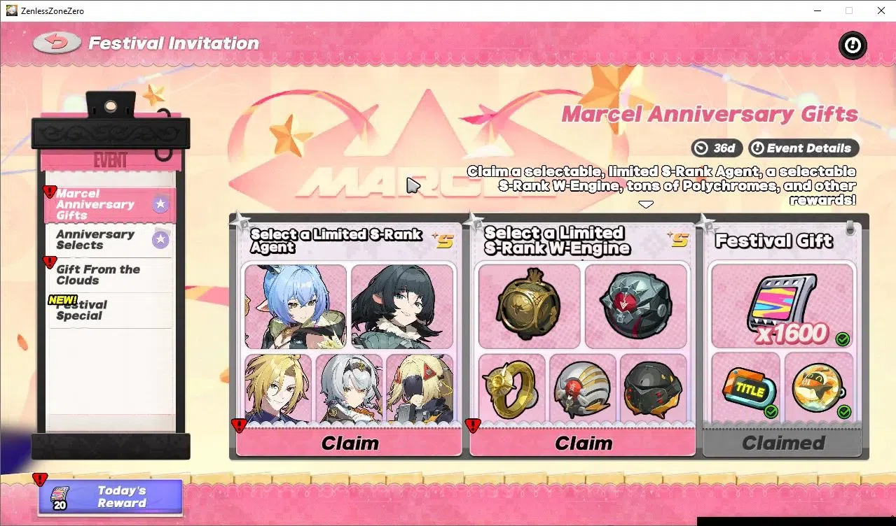Zenless Zone Zero Accounts Starter ASIA|IK 05|Starter S1 Prologue|1 Limited (Velina Airgid)+1 STD (Lycaon)|Selector ON|MC 1