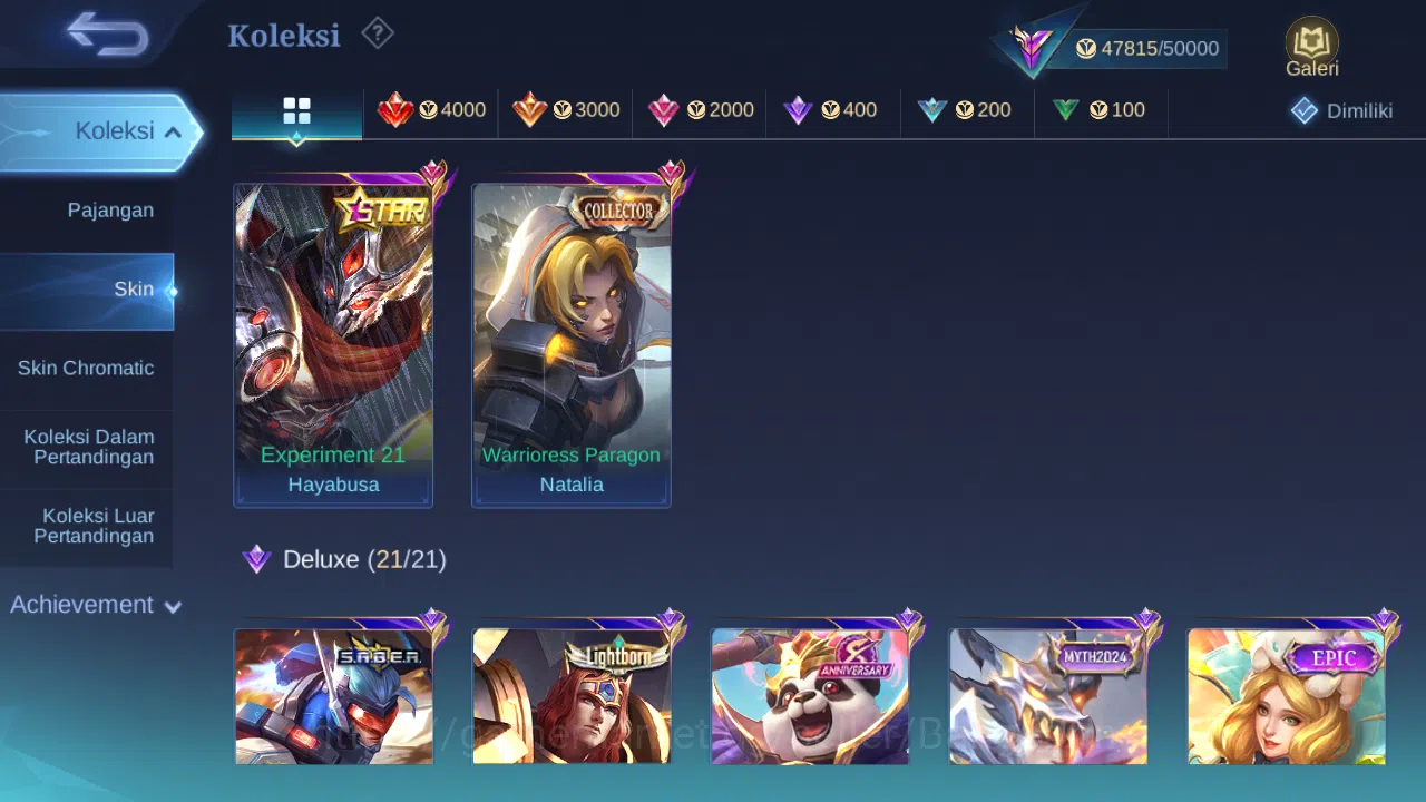 Mobile Legends: Bang Bang Accounts Others Hero 128 Skin 229 | KOF Karina | Annual Haya | CC Natalia | Dtamer lance, Estes 3