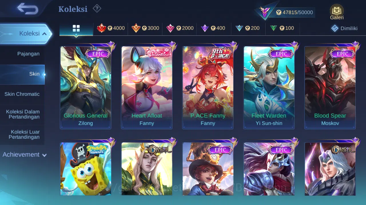 Mobile Legends: Bang Bang Accounts Others Hero 128 Skin 229 | KOF Karina | Annual Haya | CC Natalia | Dtamer lance, Estes 5