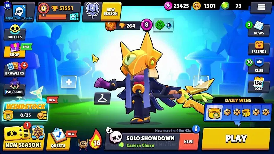 Brawl Stars Accounts Trophy 51551|102 Brawlers|17 Max Hypercharge|4 Hypercharge,11 LG,9 Mythic,92 Epic Skins|2147 1