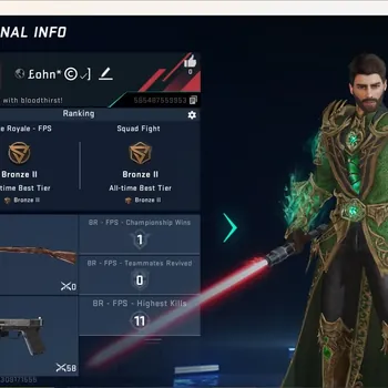 Blood Strike Accounts Others ASIA|Ultra Melee:Lightblade-DarkForce|1 Ultra & 2 Legendary Gun|Ultra Striker:Spike-Twilight