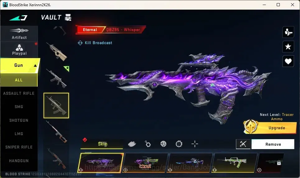 Blood Strike Accounts High-End ASIA | 2 EVO: FAL,Galil|5 Eternal Guns|2 Eternal Striker|3 7DS,2 AOT,1 EVA,2 TR|2 Ultra 14