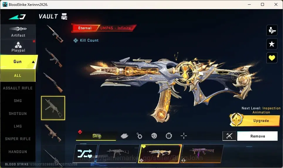Blood Strike Accounts High-End ASIA | 2 EVO: FAL,Galil|5 Eternal Guns|2 Eternal Striker|3 7DS,2 AOT,1 EVA,2 TR|2 Ultra 16