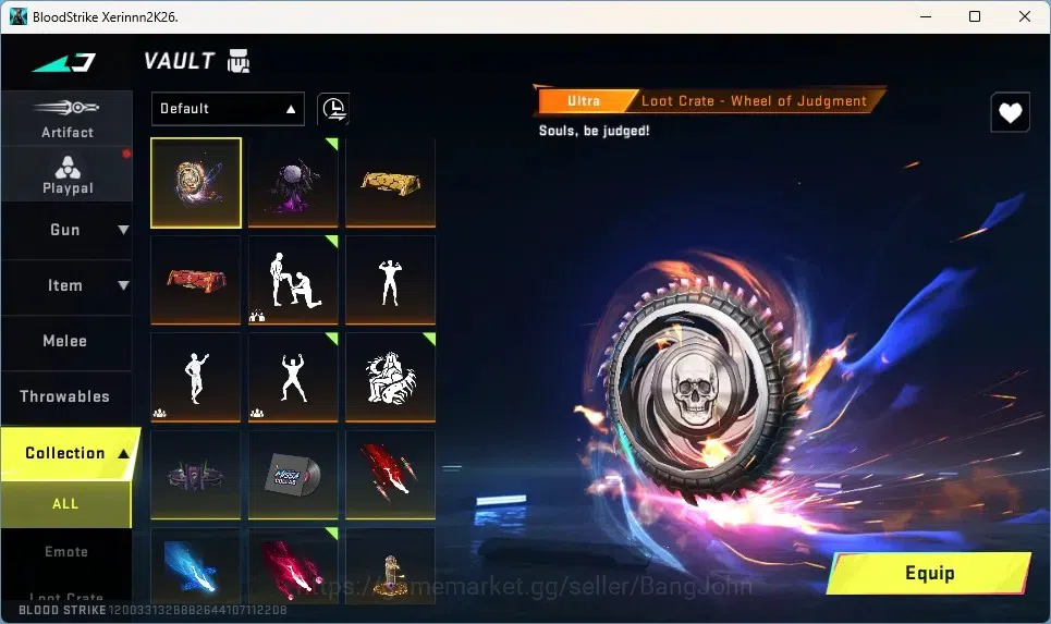 Blood Strike Accounts High-End ASIA | 2 EVO: FAL,Galil|5 Eternal Guns|2 Eternal Striker|3 7DS,2 AOT,1 EVA,2 TR|2 Ultra 19