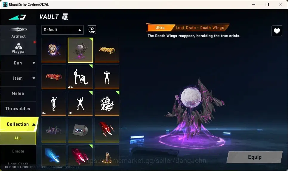 Blood Strike Accounts High-End ASIA | 2 EVO: FAL,Galil|5 Eternal Guns|2 Eternal Striker|3 7DS,2 AOT,1 EVA,2 TR|2 Ultra 20